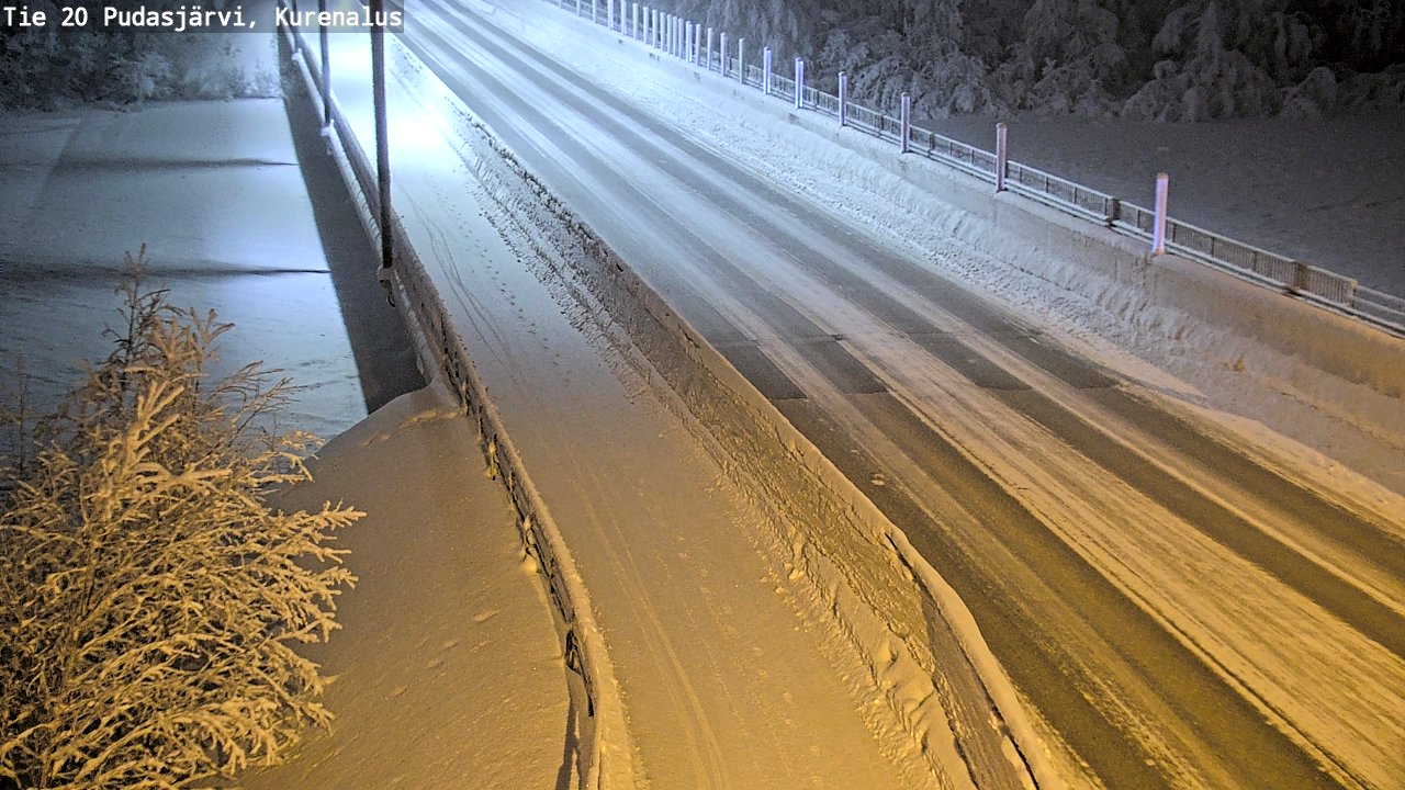 Kelikamerat Kuva Tie 20 Pudasjärvi, Kurenalus, Pudasjärvi, Pohjois-Pohjanmaa