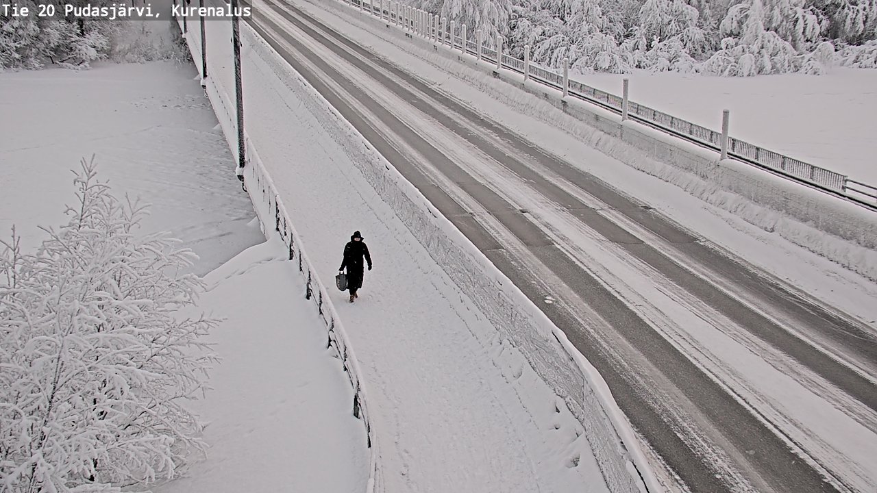 Kelikamerat Kuva Tie 20 Pudasjärvi, Kurenalus, Pudasjärvi, Pohjois-Pohjanmaa