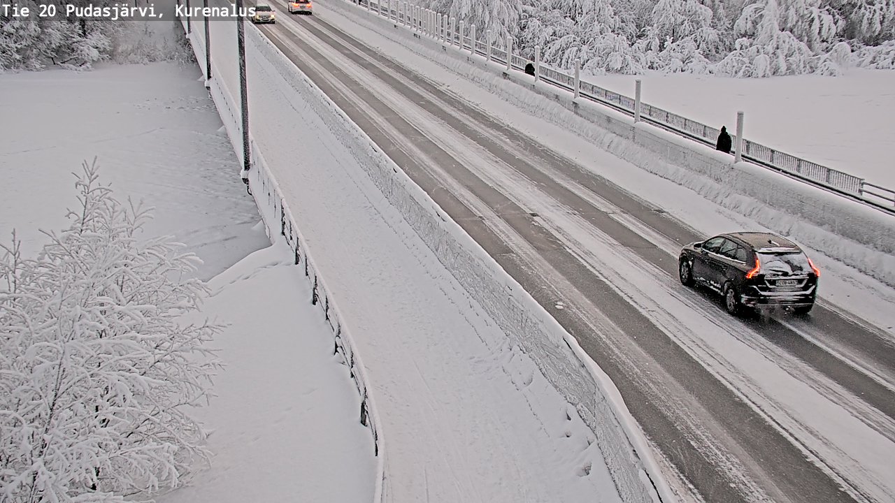 Kelikamerat Kuva Tie 20 Pudasjärvi, Kurenalus, Pudasjärvi, Pohjois-Pohjanmaa