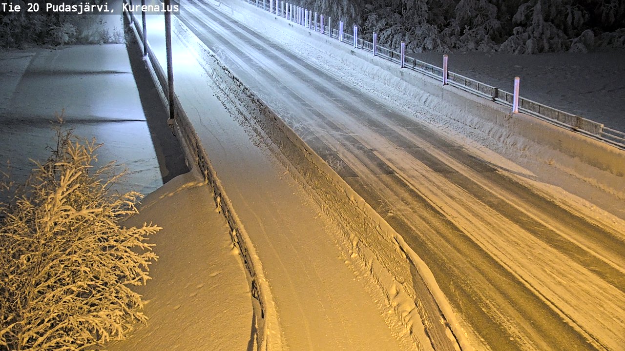 Kelikamerat Kuva Tie 20 Pudasjärvi, Kurenalus, Pudasjärvi, Pohjois-Pohjanmaa