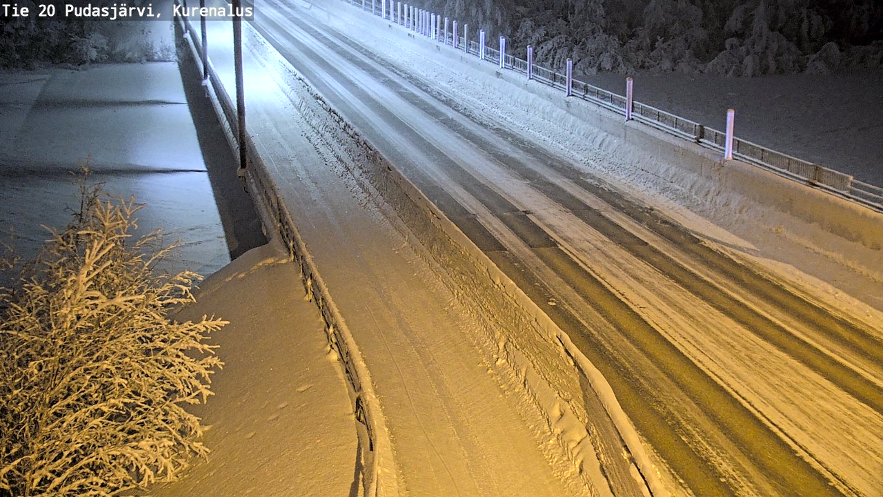 Kelikamerat Kuva Tie 20 Pudasjärvi, Kurenalus, Pudasjärvi, Pohjois-Pohjanmaa