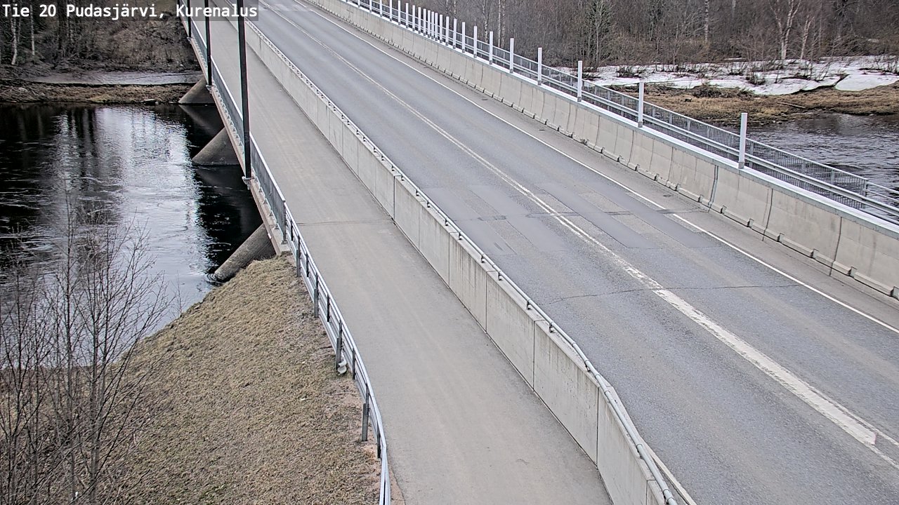 Weather Camera Image Väg 20Pudasjärvi, Kurenalus, Pudasjärvi, Pohjois-Pohjanmaa