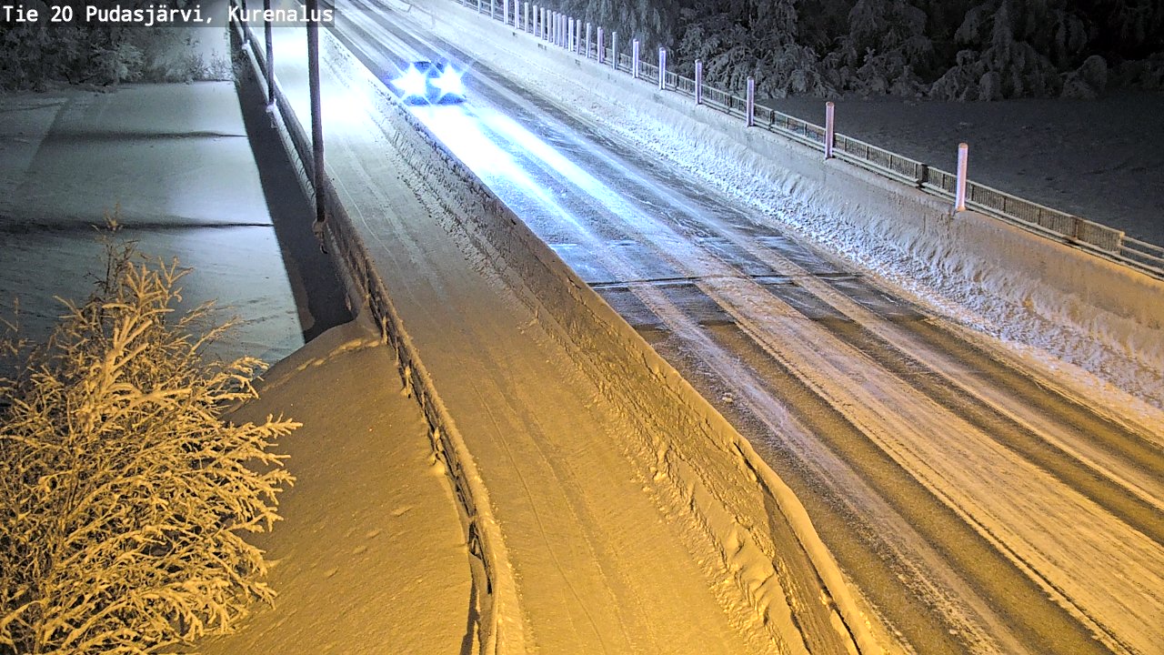 Kelikamerat Kuva Tie 20 Pudasjärvi, Kurenalus, Pudasjärvi, Pohjois-Pohjanmaa