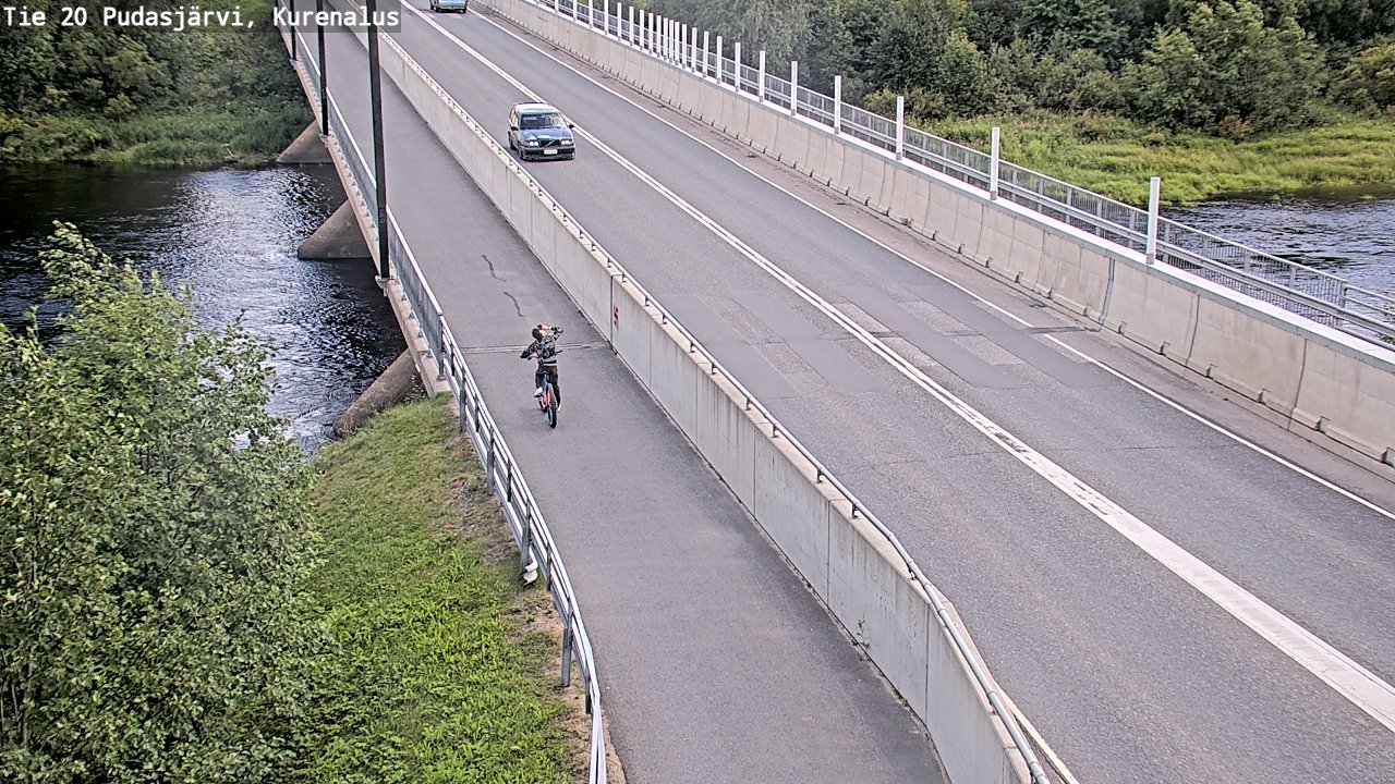 Weather Camera Image Väg 20Pudasjärvi, Kurenalus, Pudasjärvi, Pohjois-Pohjanmaa