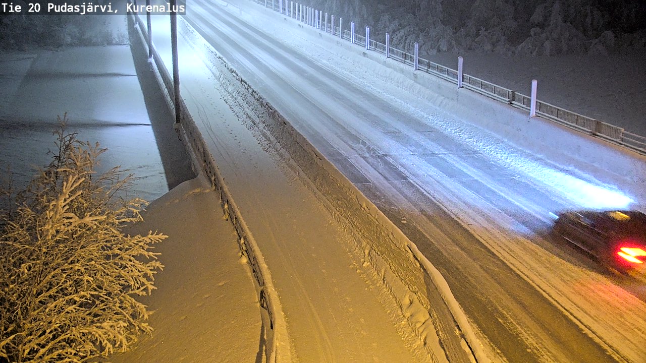 Kelikamerat Kuva Tie 20 Pudasjärvi, Kurenalus, Pudasjärvi, Pohjois-Pohjanmaa