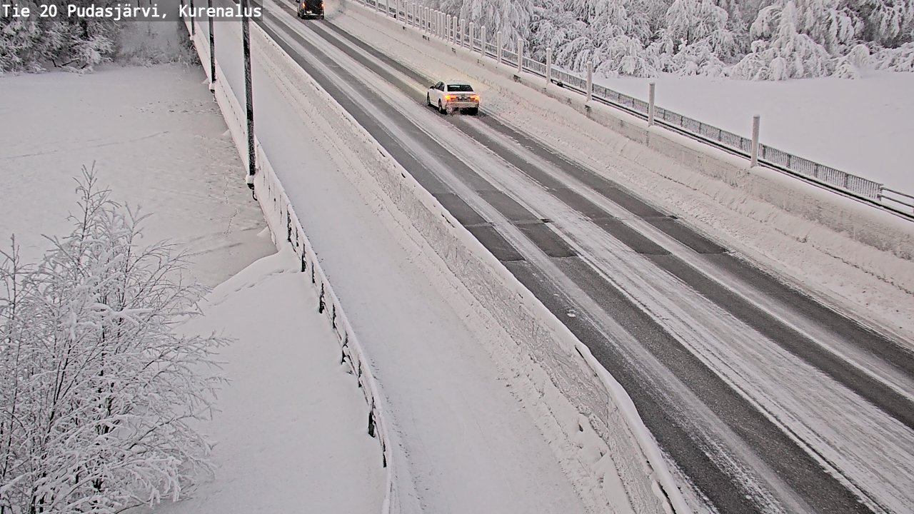 Kelikamerat Kuva Tie 20 Pudasjärvi, Kurenalus, Pudasjärvi, Pohjois-Pohjanmaa