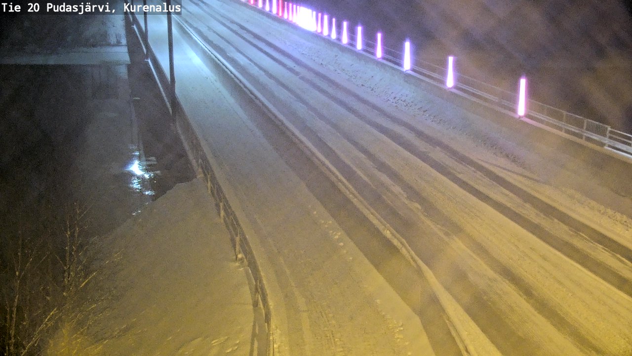 Weather Camera Image Väg 20Pudasjärvi, Kurenalus, Pudasjärvi, Pohjois-Pohjanmaa