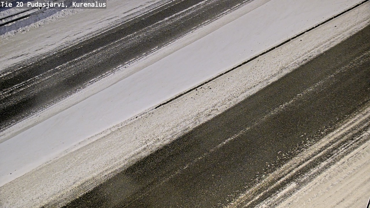 Weather Camera Image Väg 20Pudasjärvi, Kurenalus, Pudasjärvi, Pohjois-Pohjanmaa