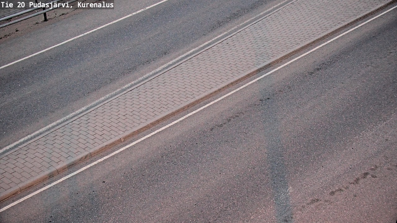 Weather Camera Image Road 20 Pudasjärvi, Kurenalus, Pudasjärvi, Pohjois-Pohjanmaa