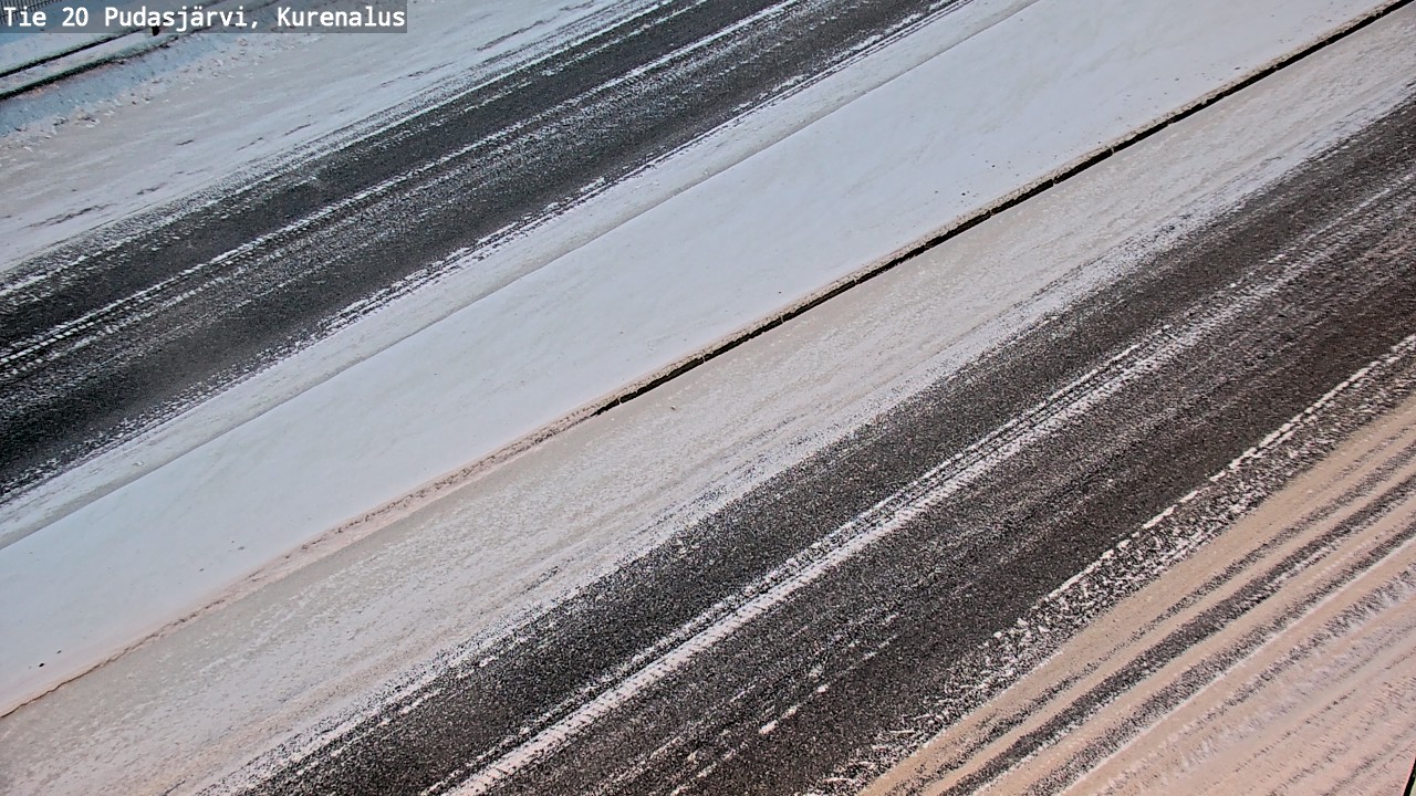 Weather Camera Image Väg 20Pudasjärvi, Kurenalus, Pudasjärvi, Pohjois-Pohjanmaa