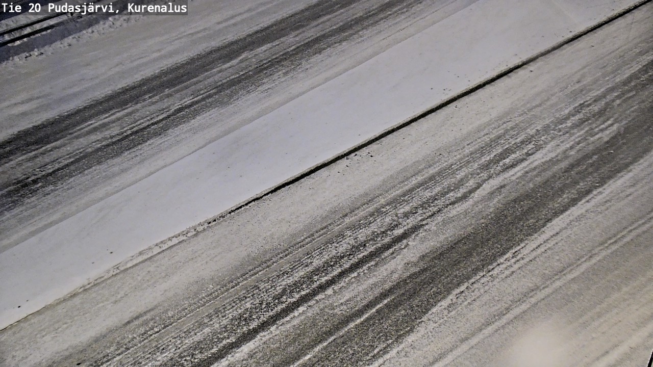 Weather Camera Image Väg 20Pudasjärvi, Kurenalus, Pudasjärvi, Pohjois-Pohjanmaa