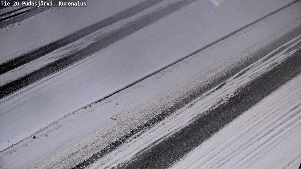 Weather Camera Image Väg 20Pudasjärvi, Kurenalus, Pudasjärvi, Pohjois-Pohjanmaa