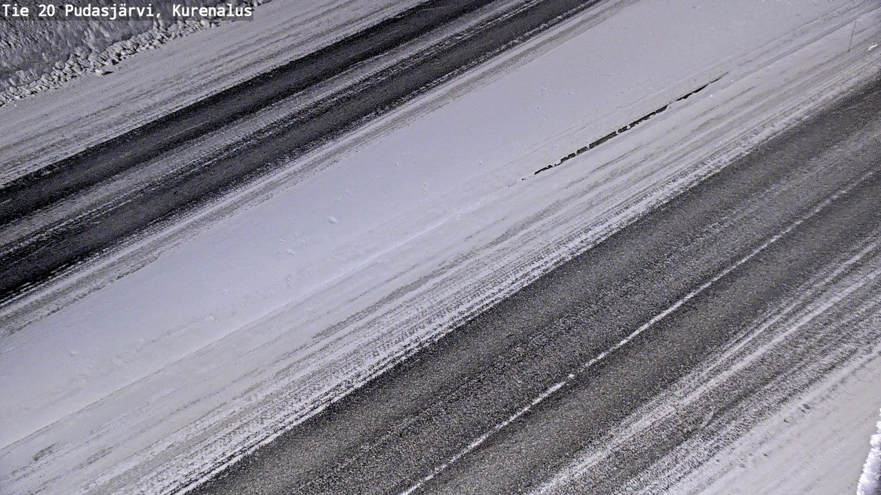 Kelikamerat Kuva Tie 20 Pudasjärvi, Kurenalus, Pudasjärvi, Pohjois-Pohjanmaa
