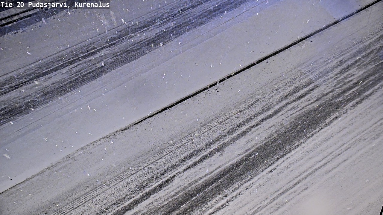 Weather Camera Image Väg 20Pudasjärvi, Kurenalus, Pudasjärvi, Pohjois-Pohjanmaa