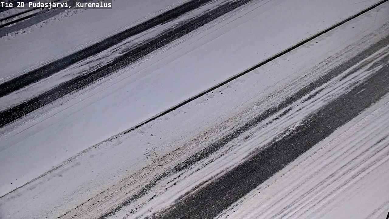 Weather Camera Image Väg 20Pudasjärvi, Kurenalus, Pudasjärvi, Pohjois-Pohjanmaa