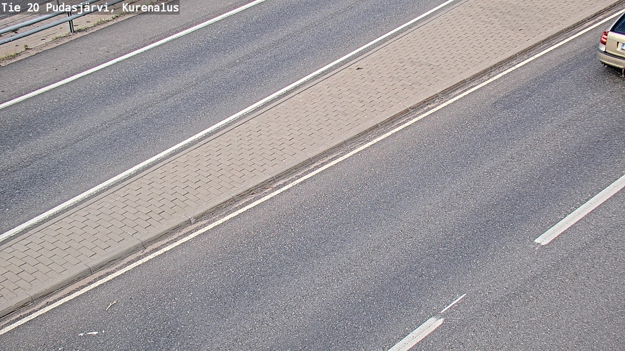 Weather Camera Image Väg 20Pudasjärvi, Kurenalus, Pudasjärvi, Pohjois-Pohjanmaa