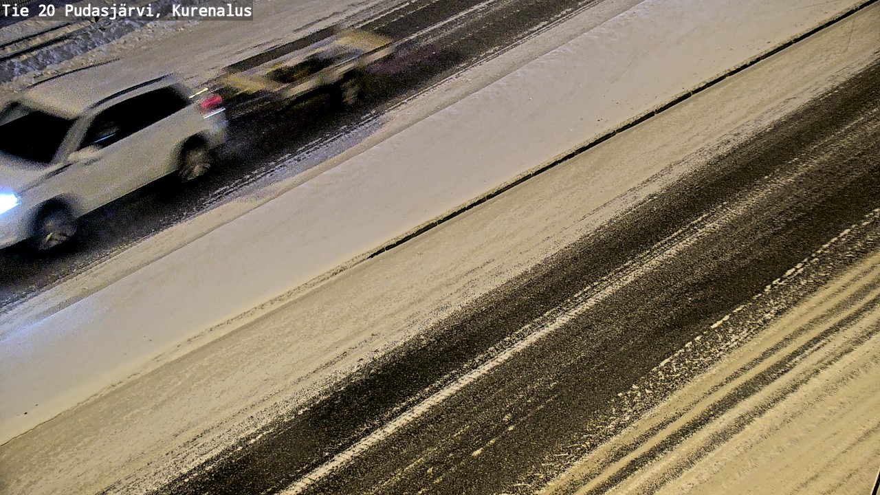 Weather Camera Image Väg 20Pudasjärvi, Kurenalus, Pudasjärvi, Pohjois-Pohjanmaa