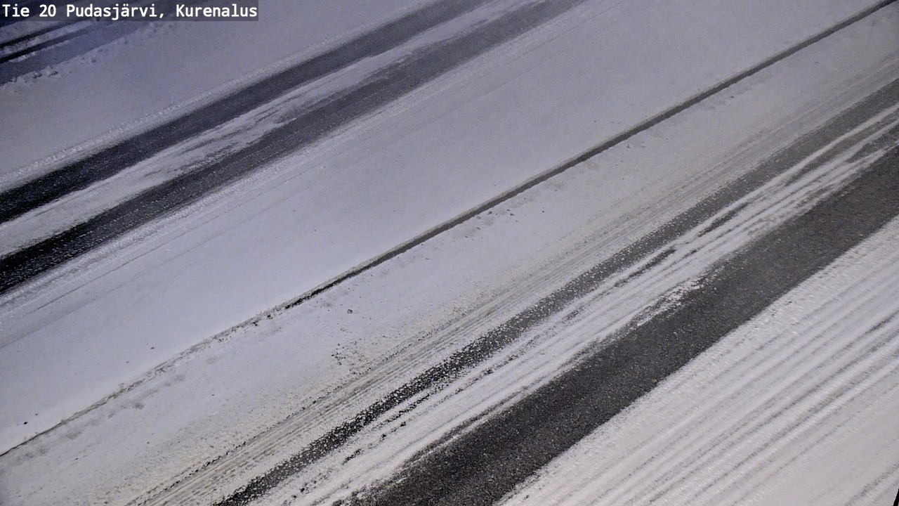 Weather Camera Image Väg 20Pudasjärvi, Kurenalus, Pudasjärvi, Pohjois-Pohjanmaa