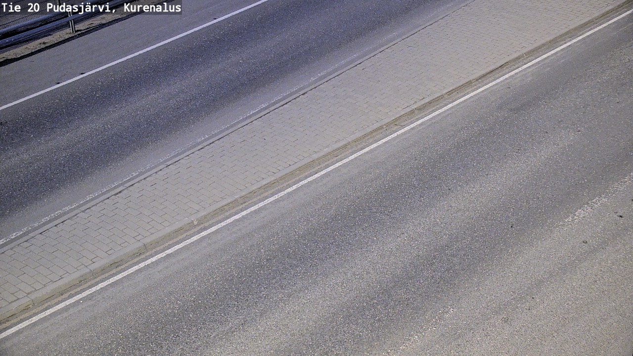 Weather Camera Image Väg 20Pudasjärvi, Kurenalus, Pudasjärvi, Pohjois-Pohjanmaa