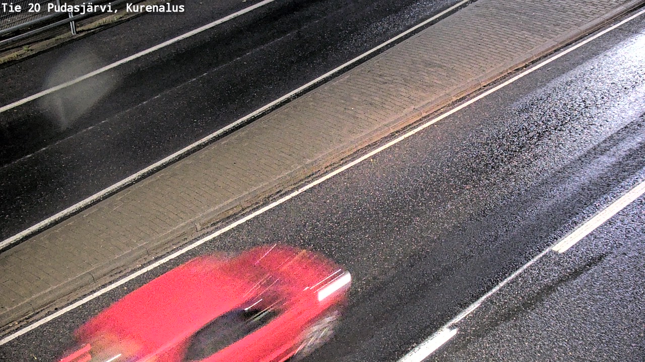 Weather Camera Image Road 20 Pudasjärvi, Kurenalus, Pudasjärvi, Pohjois-Pohjanmaa
