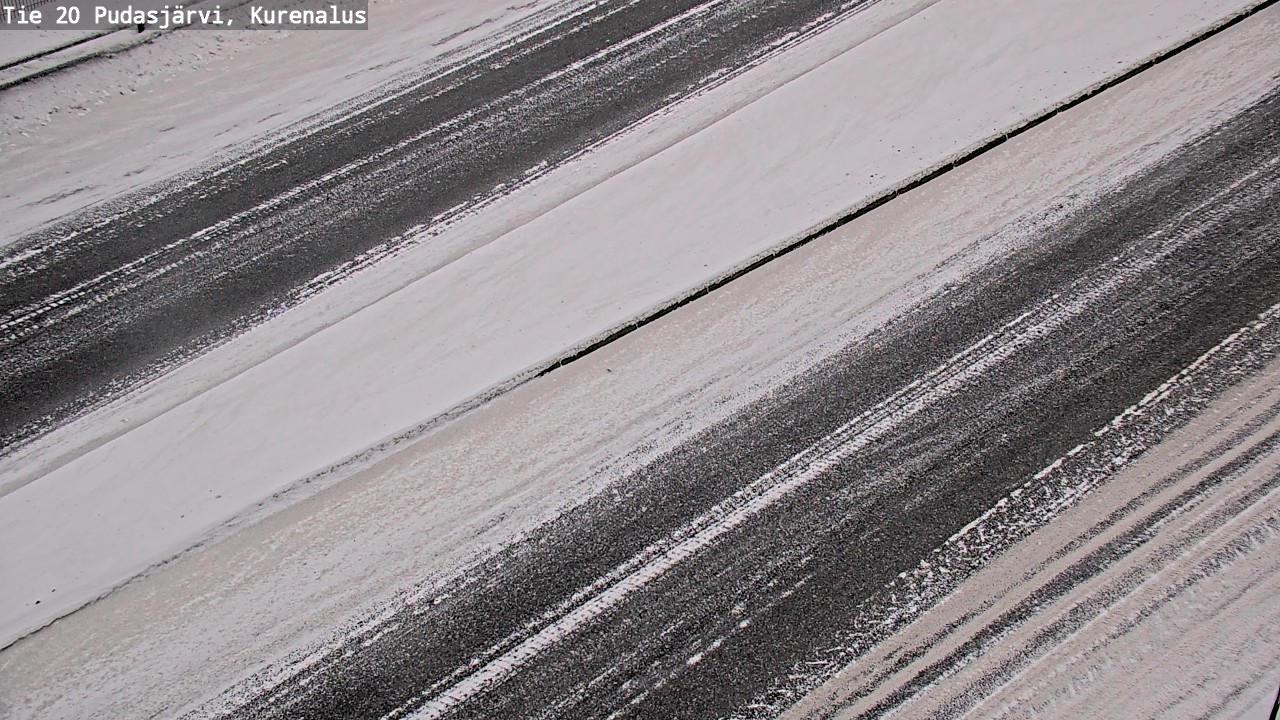 Weather Camera Image Väg 20Pudasjärvi, Kurenalus, Pudasjärvi, Pohjois-Pohjanmaa