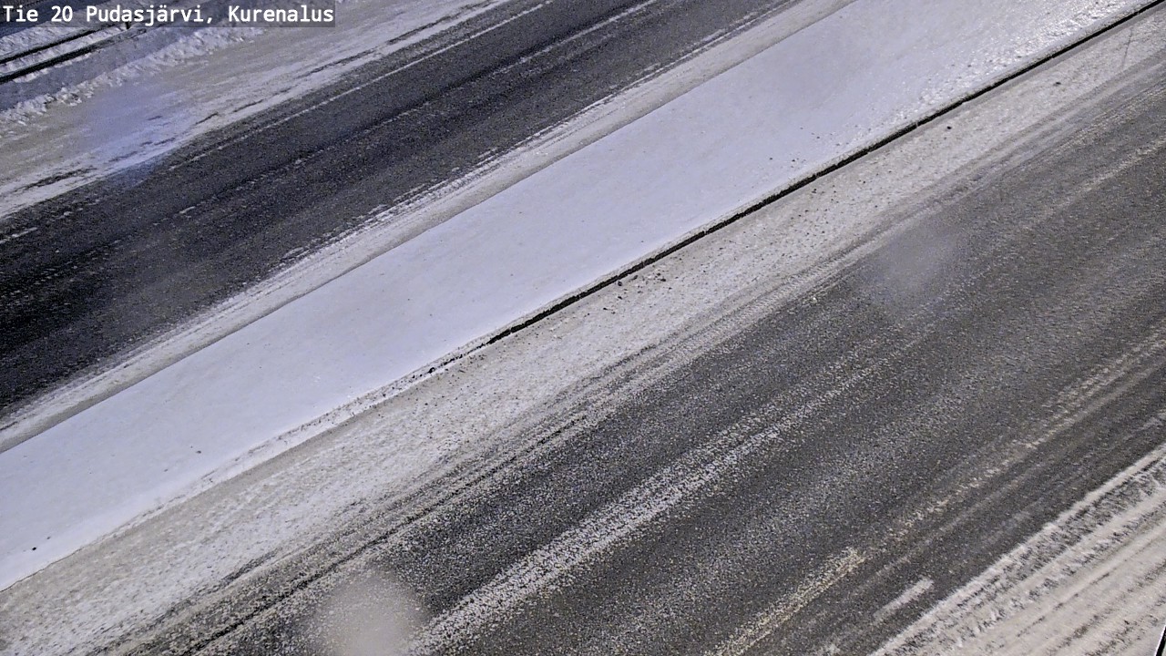 Weather Camera Image Väg 20Pudasjärvi, Kurenalus, Pudasjärvi, Pohjois-Pohjanmaa