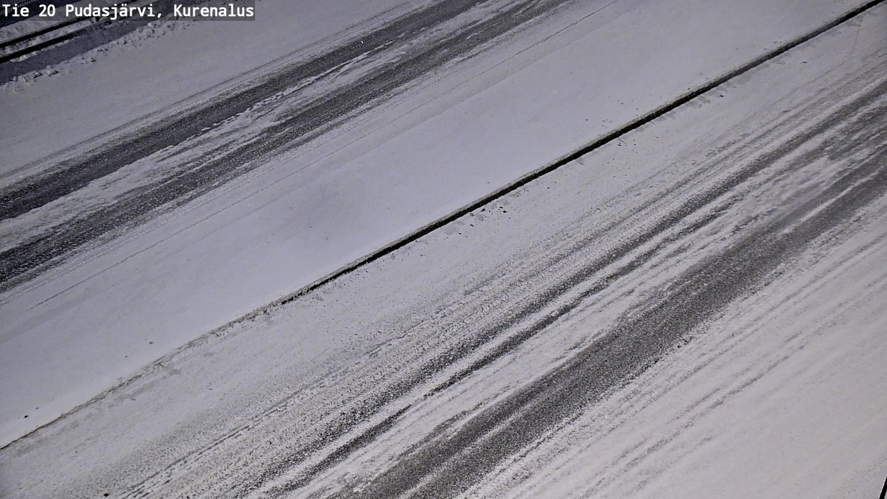 Weather Camera Image Väg 20Pudasjärvi, Kurenalus, Pudasjärvi, Pohjois-Pohjanmaa