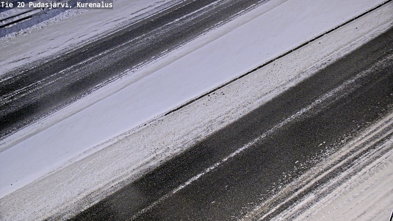 Weather Camera Image Väg 20Pudasjärvi, Kurenalus, Pudasjärvi, Pohjois-Pohjanmaa