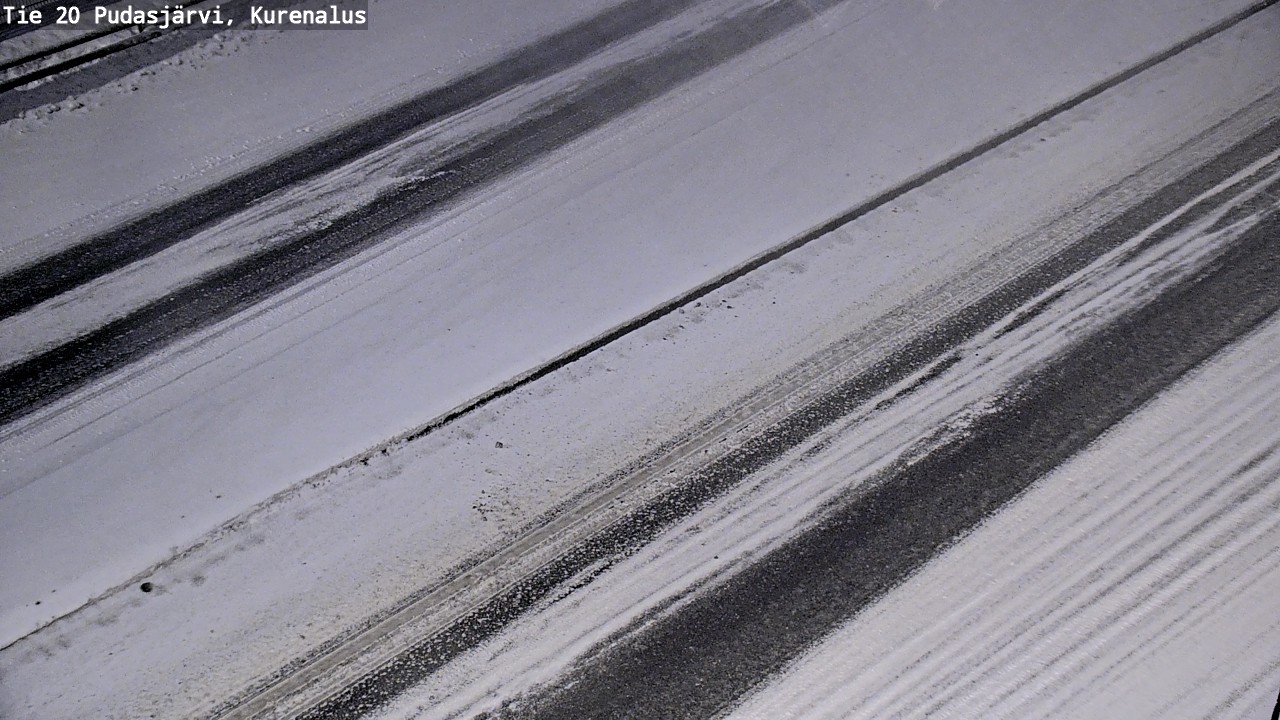 Weather Camera Image Väg 20Pudasjärvi, Kurenalus, Pudasjärvi, Pohjois-Pohjanmaa