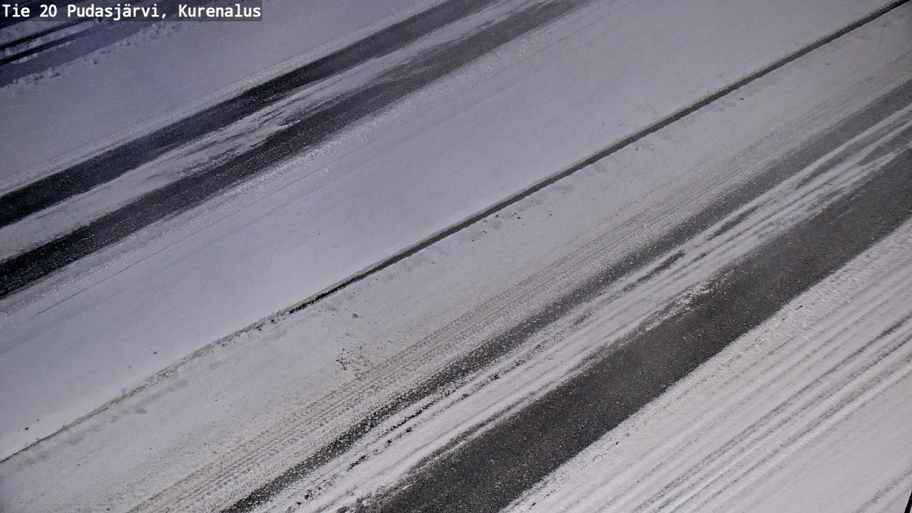 Weather Camera Image Väg 20Pudasjärvi, Kurenalus, Pudasjärvi, Pohjois-Pohjanmaa