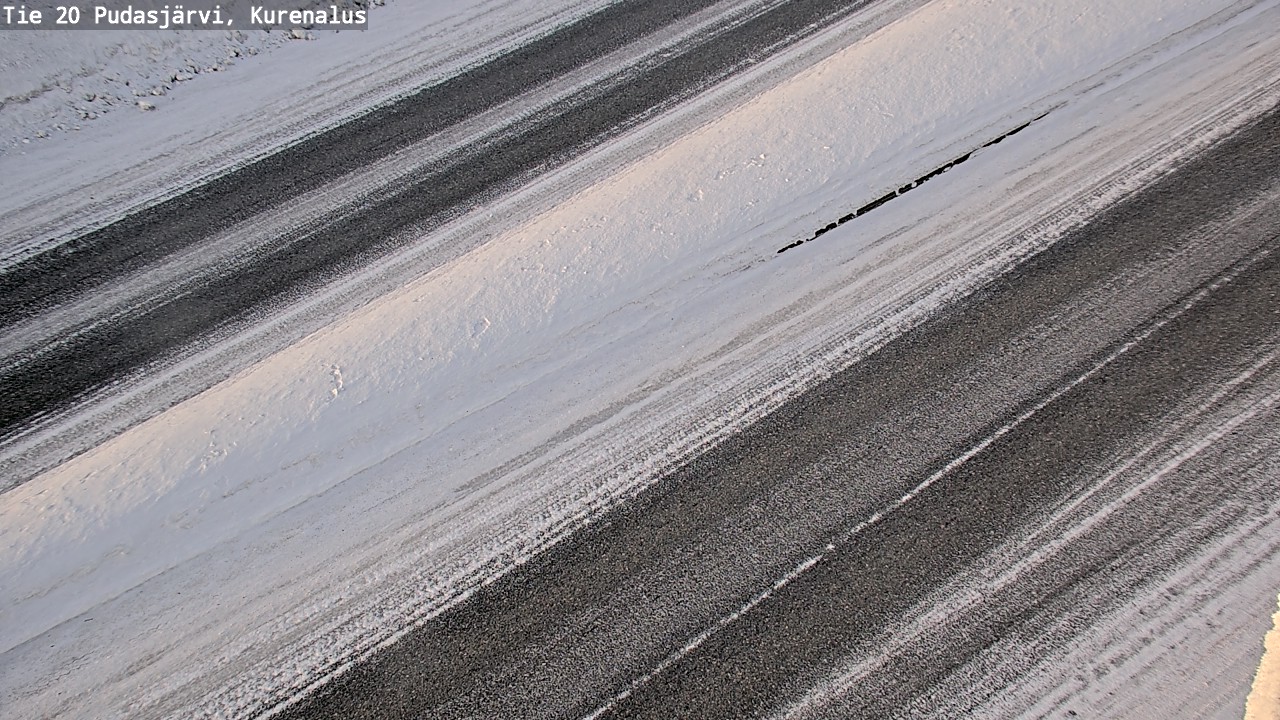 Kelikamerat Kuva Tie 20 Pudasjärvi, Kurenalus, Pudasjärvi, Pohjois-Pohjanmaa