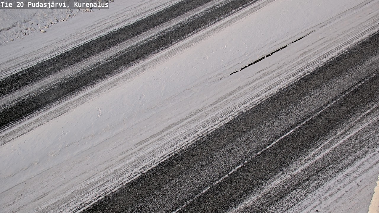Kelikamerat Kuva Tie 20 Pudasjärvi, Kurenalus, Pudasjärvi, Pohjois-Pohjanmaa