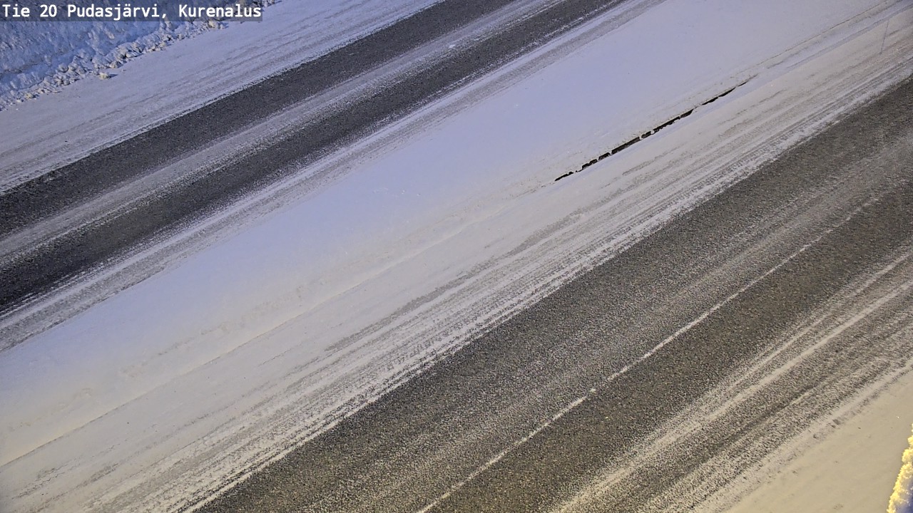 Kelikamerat Kuva Tie 20 Pudasjärvi, Kurenalus, Pudasjärvi, Pohjois-Pohjanmaa
