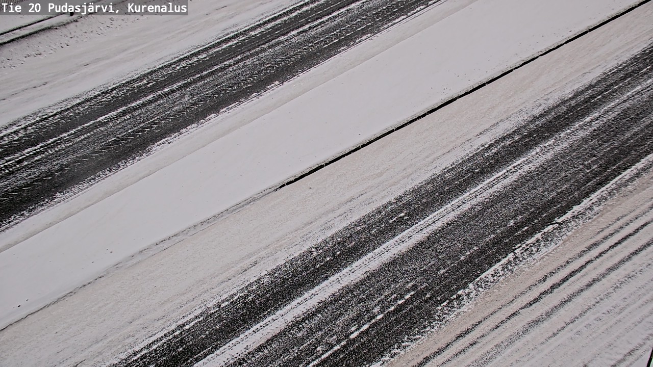 Weather Camera Image Väg 20Pudasjärvi, Kurenalus, Pudasjärvi, Pohjois-Pohjanmaa