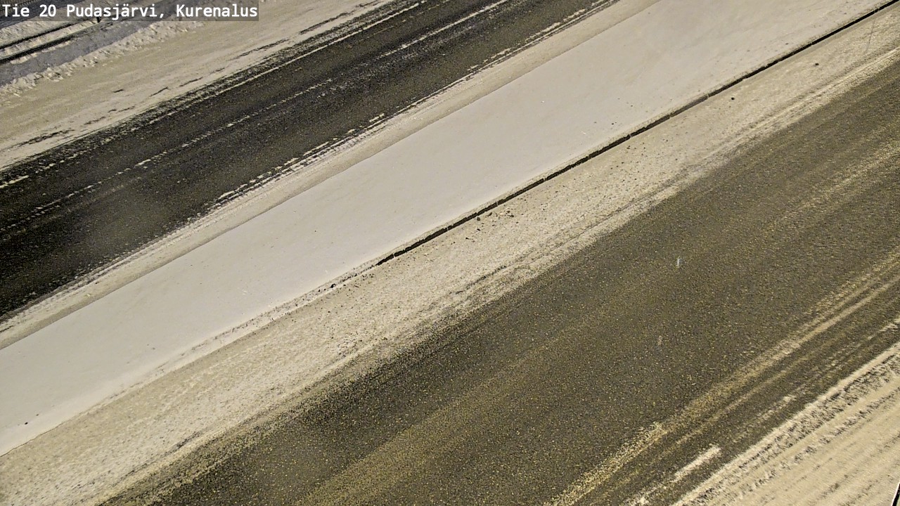 Weather Camera Image Väg 20Pudasjärvi, Kurenalus, Pudasjärvi, Pohjois-Pohjanmaa