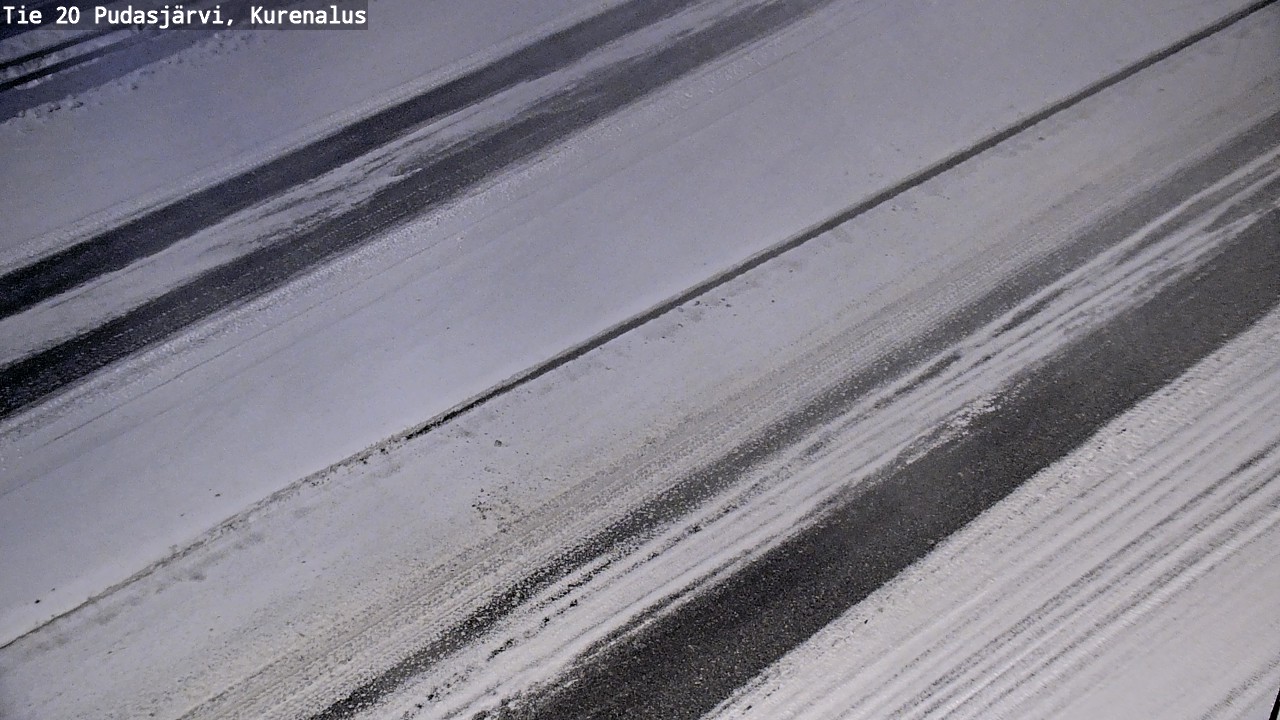 Weather Camera Image Väg 20Pudasjärvi, Kurenalus, Pudasjärvi, Pohjois-Pohjanmaa