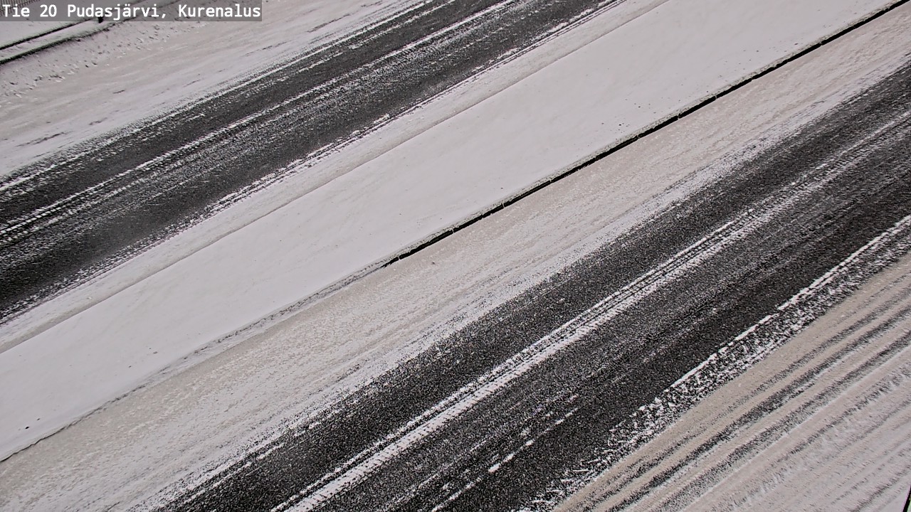 Weather Camera Image Väg 20Pudasjärvi, Kurenalus, Pudasjärvi, Pohjois-Pohjanmaa