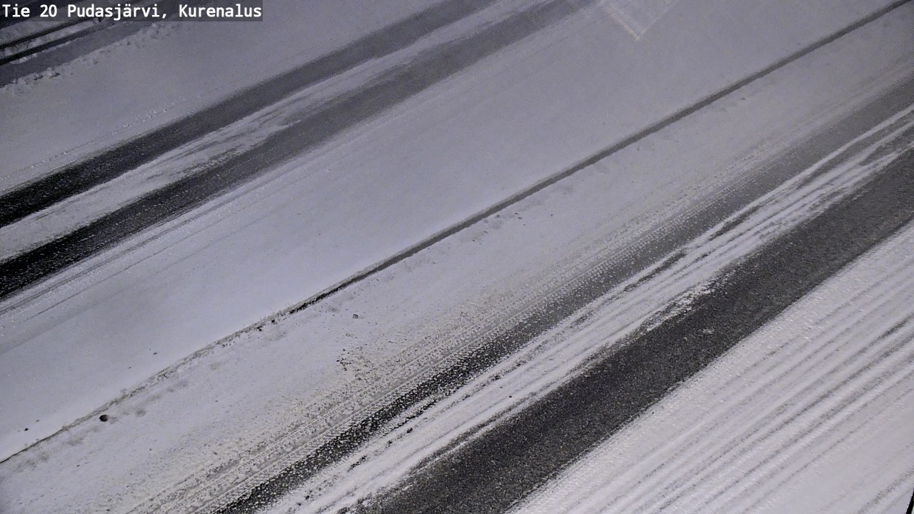 Weather Camera Image Väg 20Pudasjärvi, Kurenalus, Pudasjärvi, Pohjois-Pohjanmaa