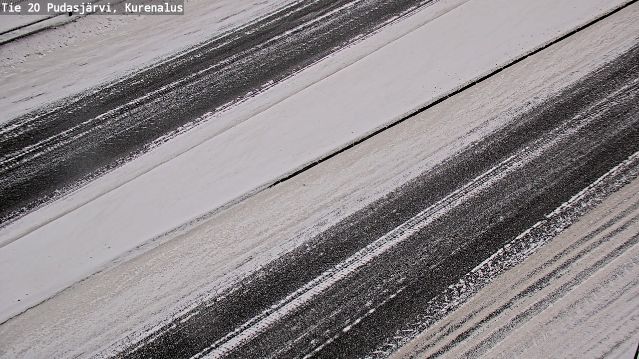 Weather Camera Image Väg 20Pudasjärvi, Kurenalus, Pudasjärvi, Pohjois-Pohjanmaa
