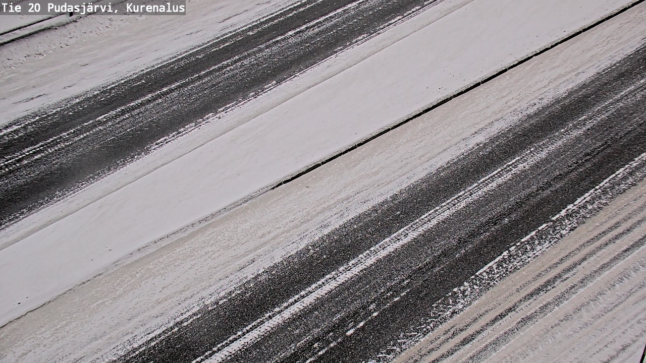 Weather Camera Image Väg 20Pudasjärvi, Kurenalus, Pudasjärvi, Pohjois-Pohjanmaa