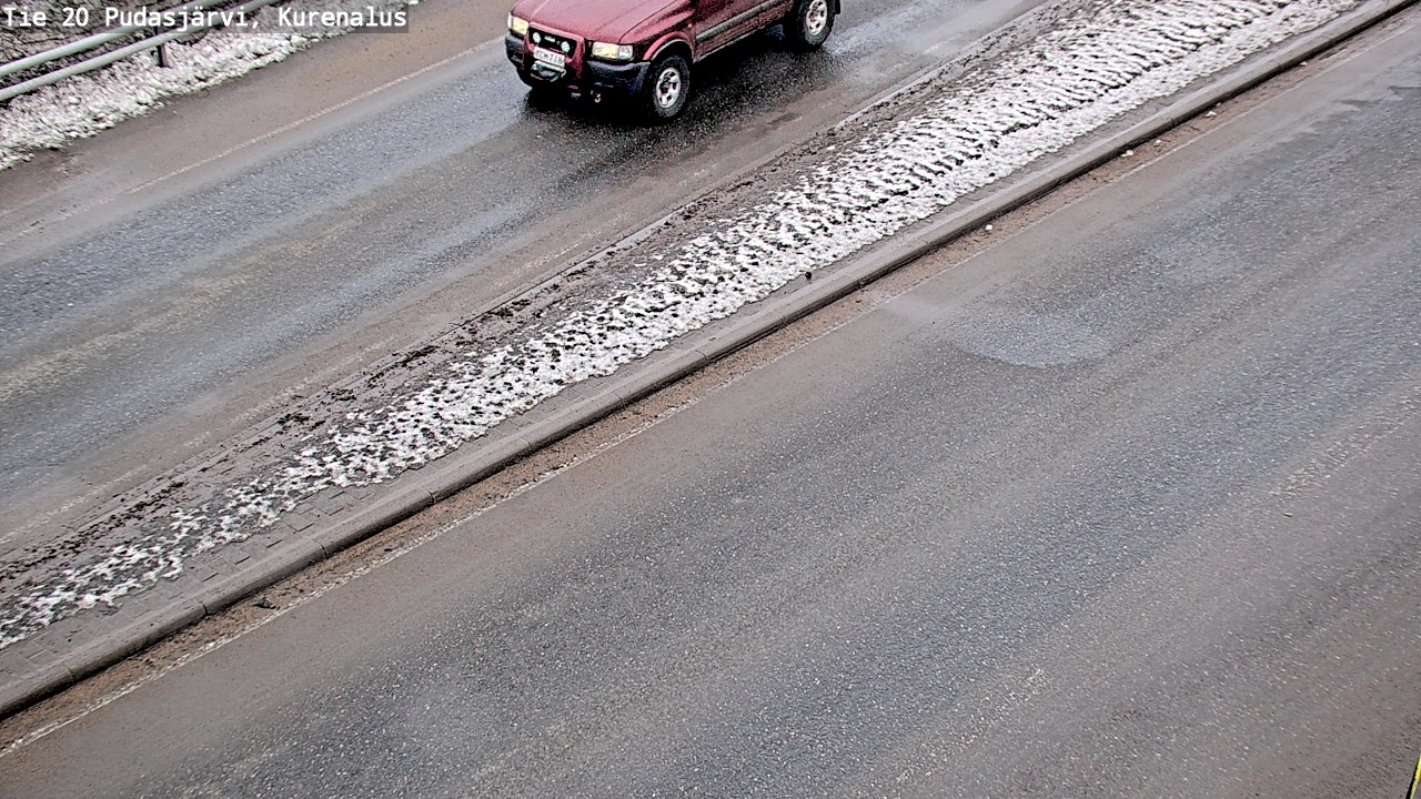 Weather Camera Image Väg 20Pudasjärvi, Kurenalus, Pudasjärvi, Pohjois-Pohjanmaa