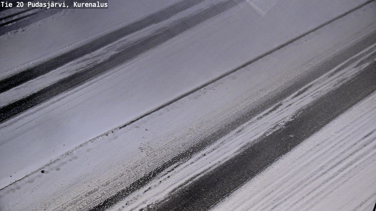 Weather Camera Image Väg 20Pudasjärvi, Kurenalus, Pudasjärvi, Pohjois-Pohjanmaa