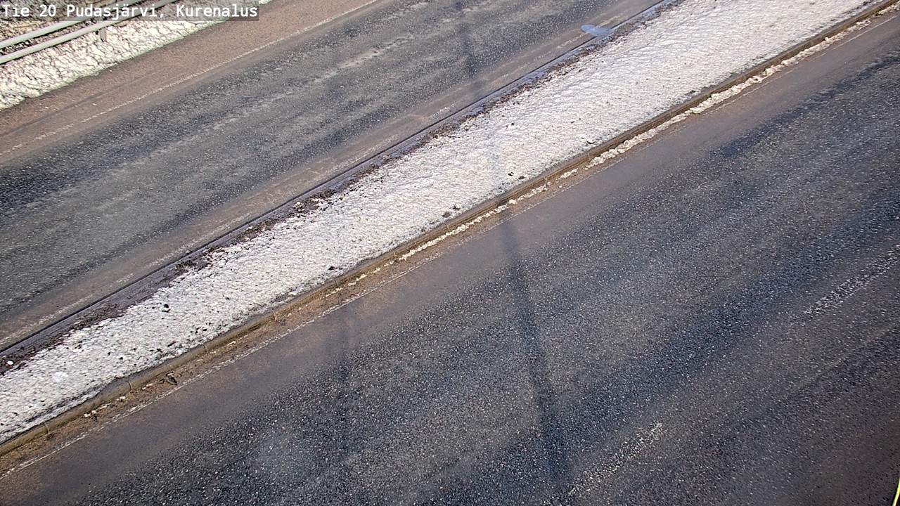 Weather Camera Image Väg 20Pudasjärvi, Kurenalus, Pudasjärvi, Pohjois-Pohjanmaa