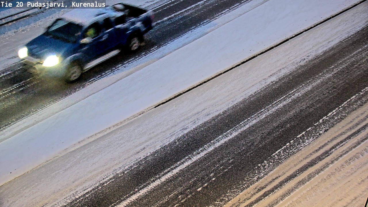 Weather Camera Image Väg 20Pudasjärvi, Kurenalus, Pudasjärvi, Pohjois-Pohjanmaa