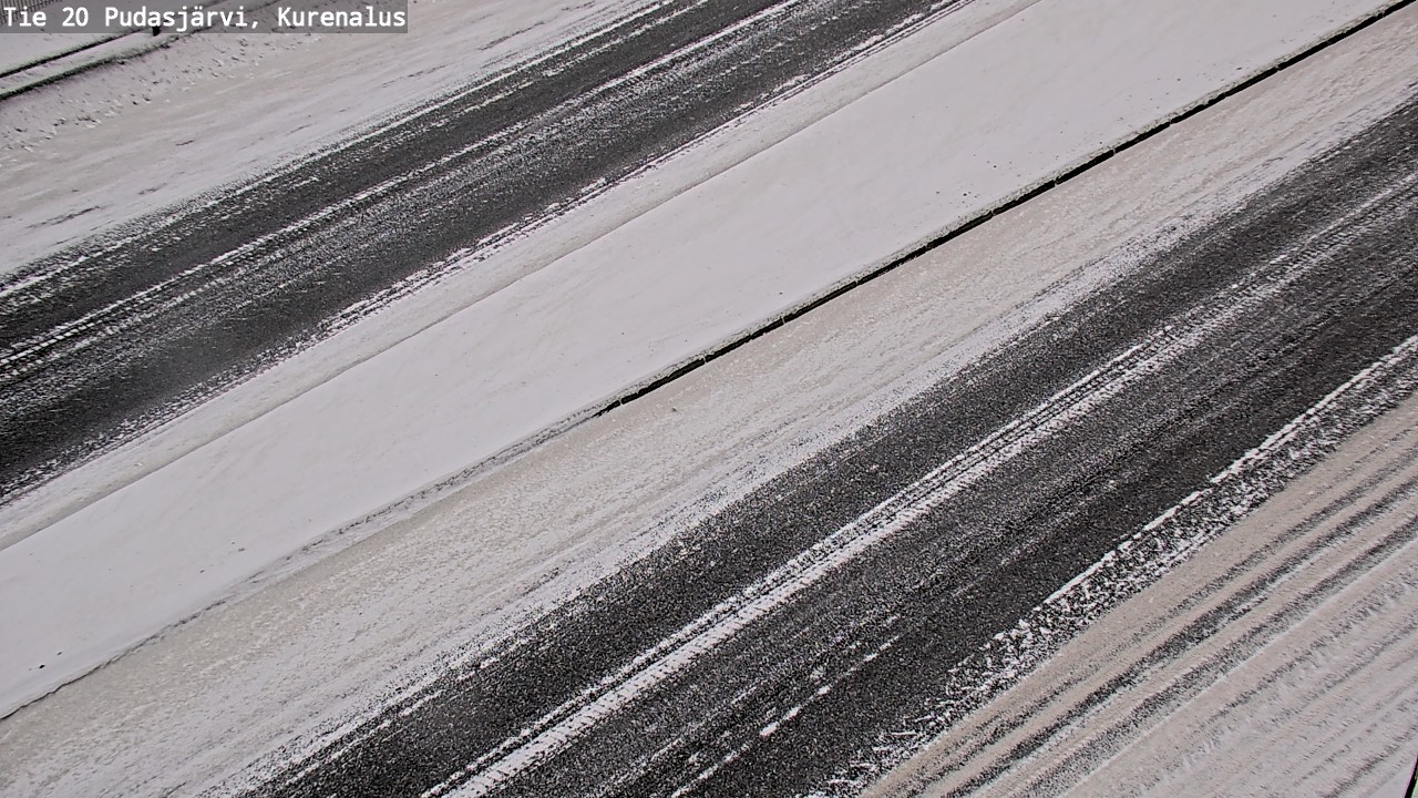 Weather Camera Image Väg 20Pudasjärvi, Kurenalus, Pudasjärvi, Pohjois-Pohjanmaa