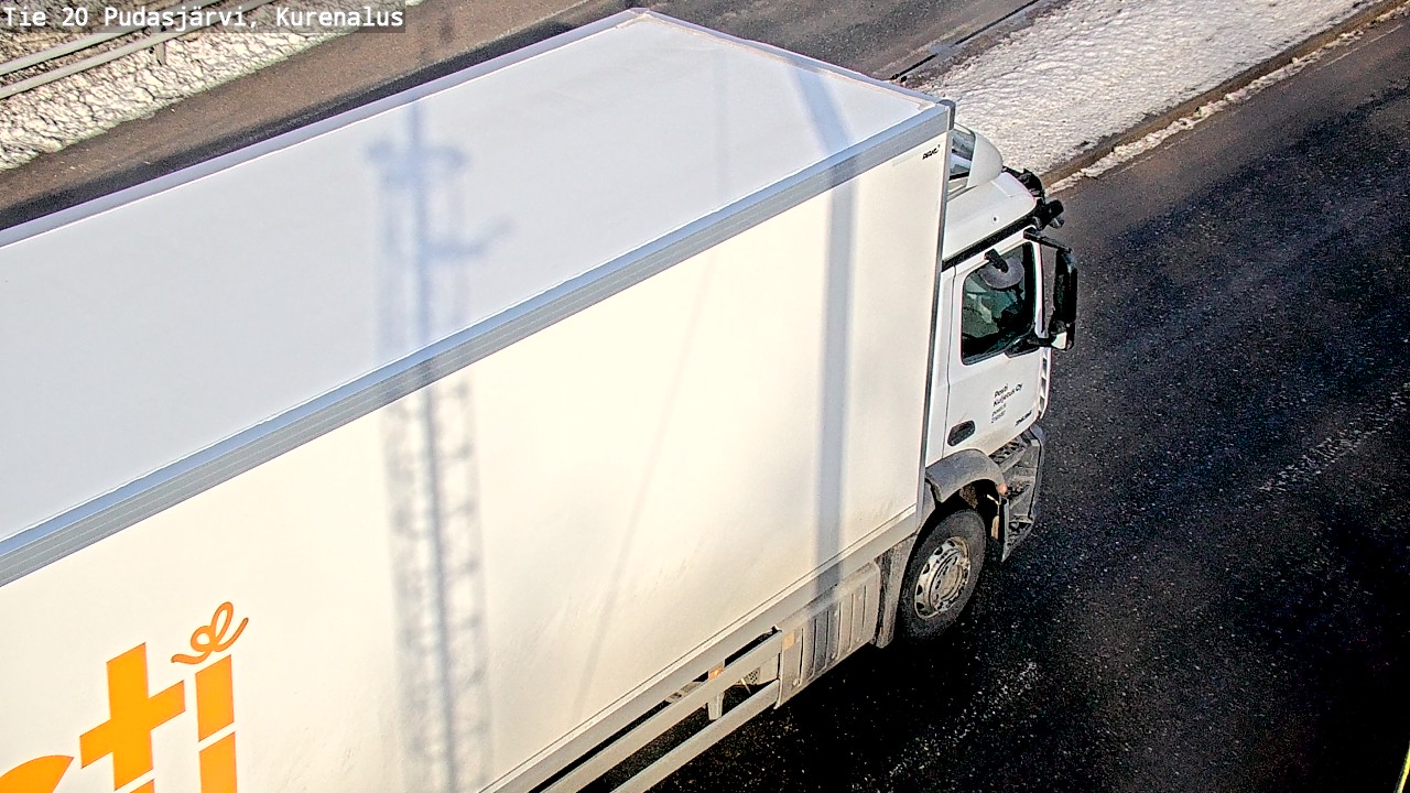Weather Camera Image Väg 20Pudasjärvi, Kurenalus, Pudasjärvi, Pohjois-Pohjanmaa