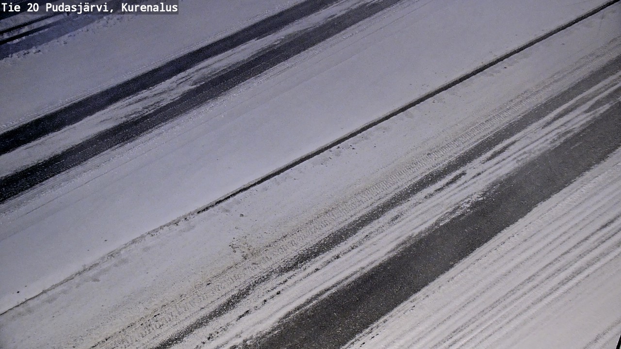 Weather Camera Image Väg 20Pudasjärvi, Kurenalus, Pudasjärvi, Pohjois-Pohjanmaa