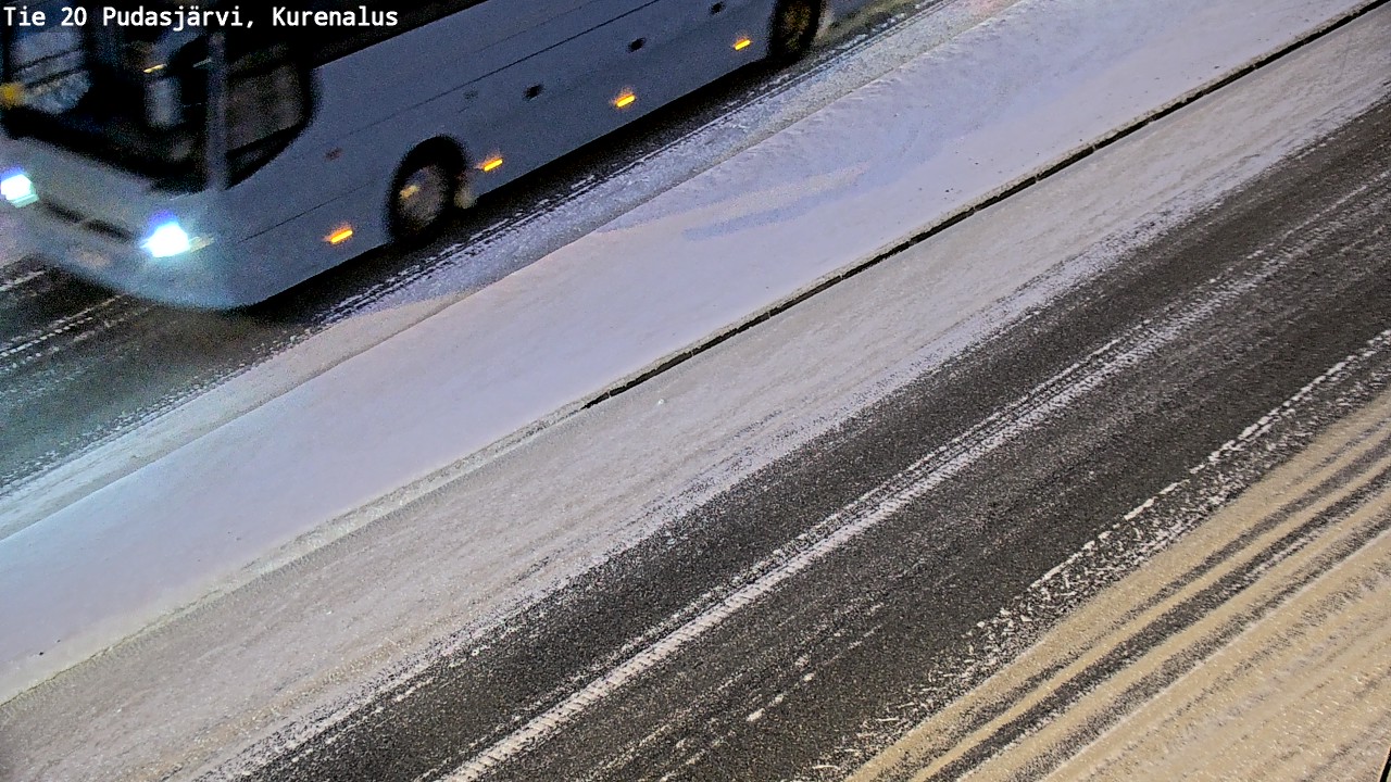 Weather Camera Image Väg 20Pudasjärvi, Kurenalus, Pudasjärvi, Pohjois-Pohjanmaa