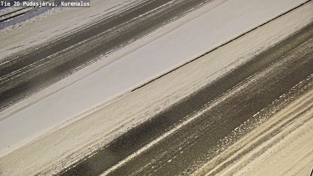 Weather Camera Image Väg 20Pudasjärvi, Kurenalus, Pudasjärvi, Pohjois-Pohjanmaa