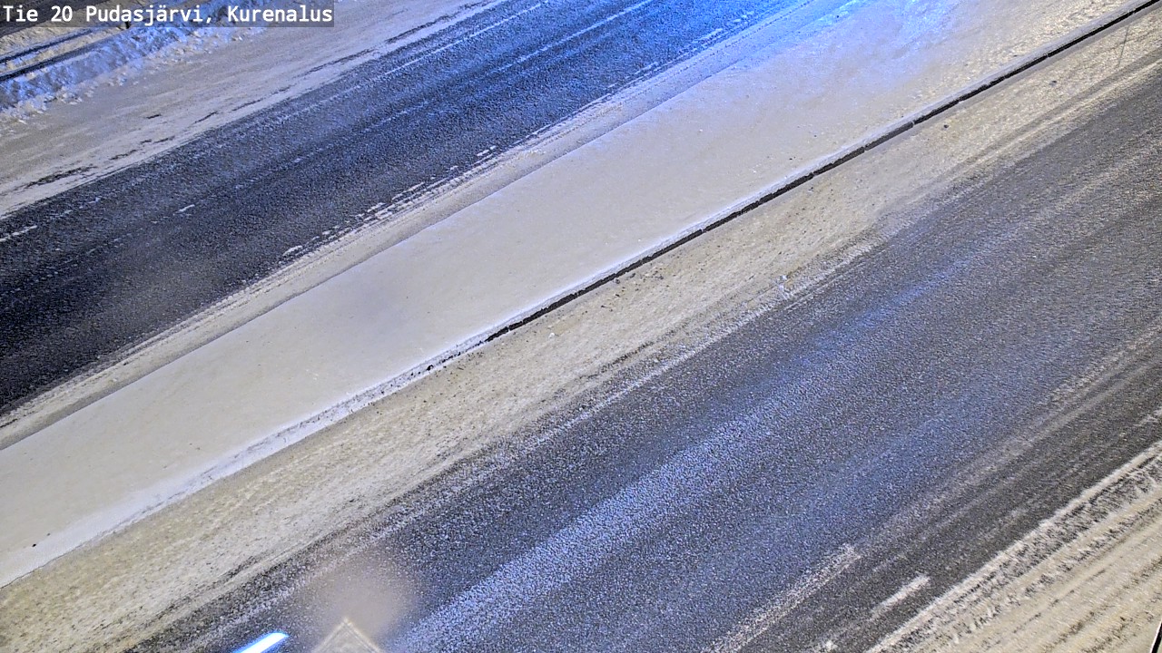 Weather Camera Image Väg 20Pudasjärvi, Kurenalus, Pudasjärvi, Pohjois-Pohjanmaa